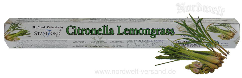 Räucherstäbchen "Zitrone / Citronella" (Stamford)