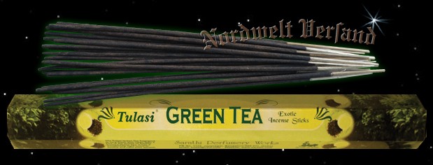 Räucherstäbchen grüner Tee Tulasi räuchern Räucherkegel und Räucher Zubehör