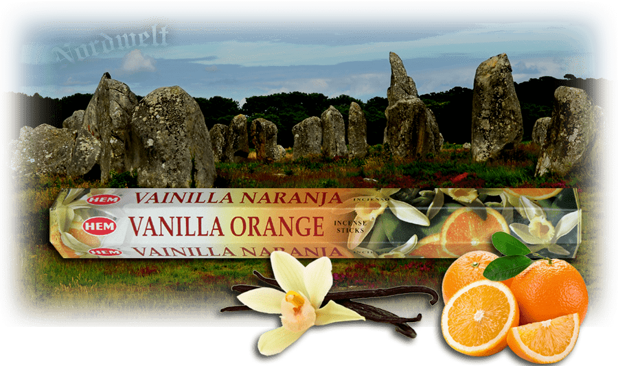 Räucherstäbchen Vanille Orange Duft räuchern Vanilla 