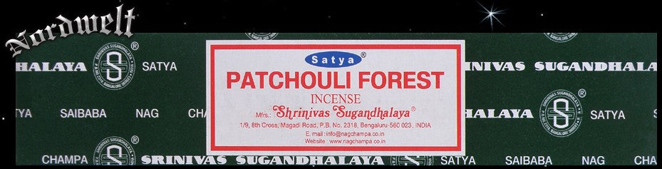 Räucherstäbchen Satya Patschuli Wald räuchern Patchouli Forest Räucherware