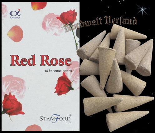 Räucherkerzchen rote Rosen Räucherkegel Räucherhüte Räucherhütchen Riechkerzchen Stamford