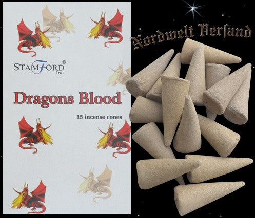 Drachenblut Räucherkerzchen Räucherkegel Dragons Blood Räucherhütchen Stamford