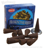 Räucherkegel Olibanum Myrrhe Weihrauch räuchern HEM Myrre / Frankincense Myrrh 