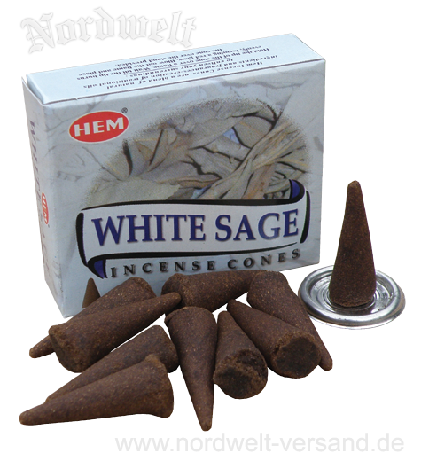 Räucherkegel weißer Salbei räucher white Sage, Räucherhüte