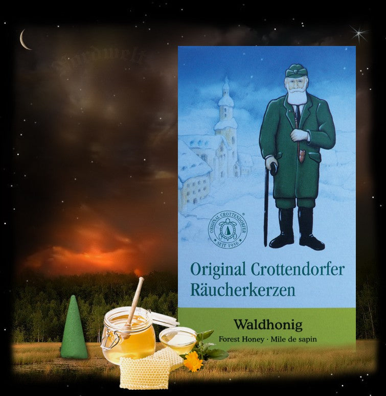 Räucherkegel Räucherkerzen Waldhonig original Crottendorfer 