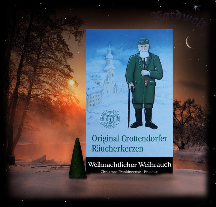 Weihnachtlicher Weihrauch original Crottendorfer Räucherkegel Räucherkerzen
