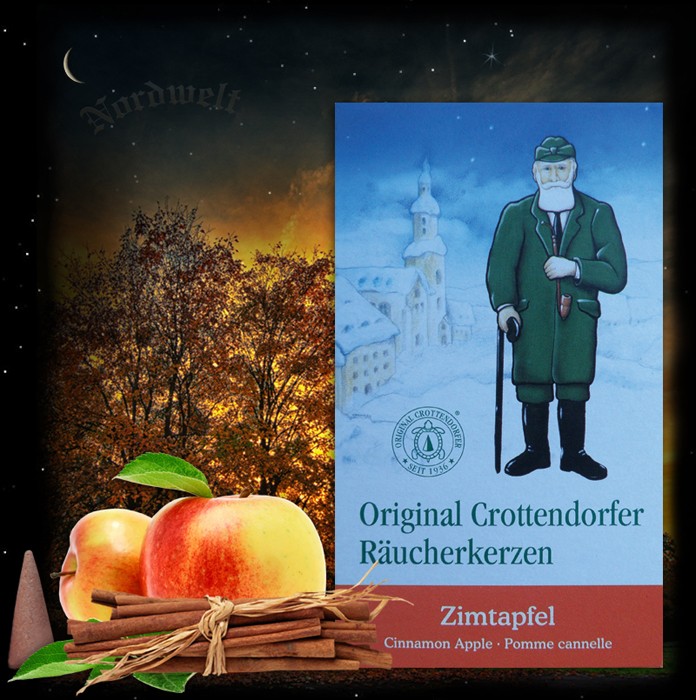 Zimtapfel räucher Räucherkegel Räucherkerzen Weihnachten Julzeit Julfest Crottendorfer