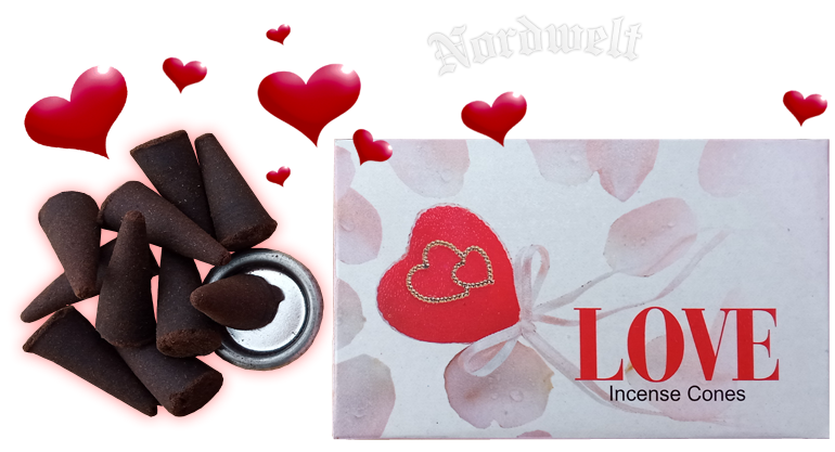 Räucherkegel Liebe "Love" Darshan, aphrodisierend erotik räuchern