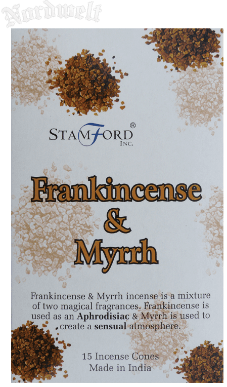 Räucherkegel Olibanum Myrrhe Weihrauch räuchern Stamford Myrre / Frankincense Myrrh