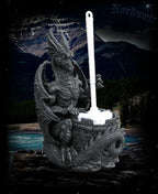 Drache mit Toilettenbürste Klobürste WC- Bürste Dragon