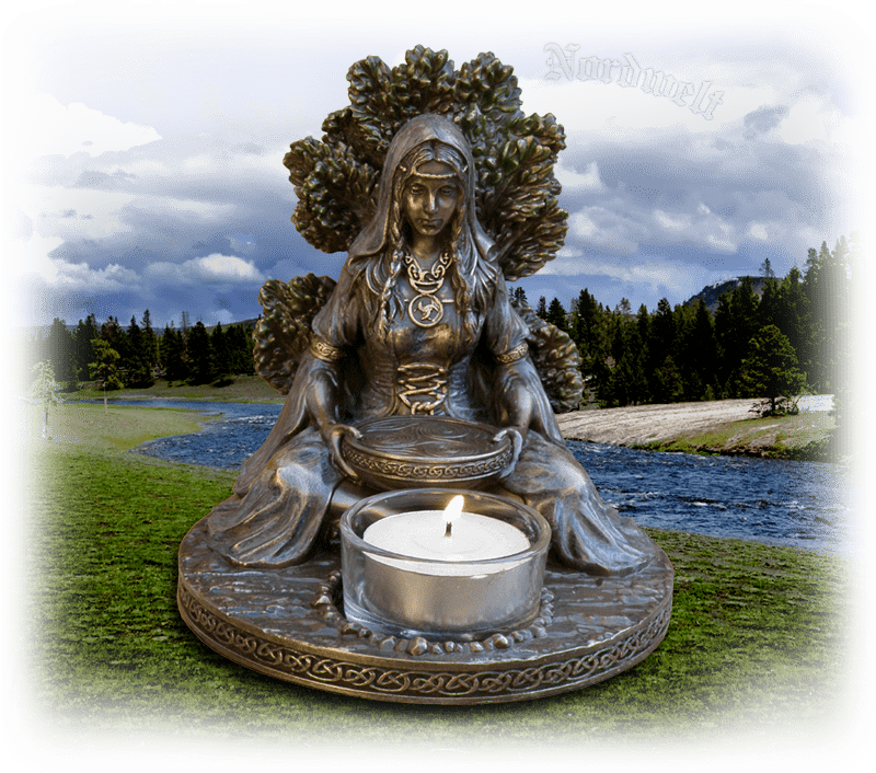 Muttergöttin Danu Keltische Göttin Figur Statue Dana irisch Muttergöttin Mutter Erde