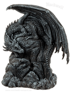 Drache Figur Rückfluss- Räucherkegelhalter für Räucherkegel, Drachen- Figuren aus Polyresin