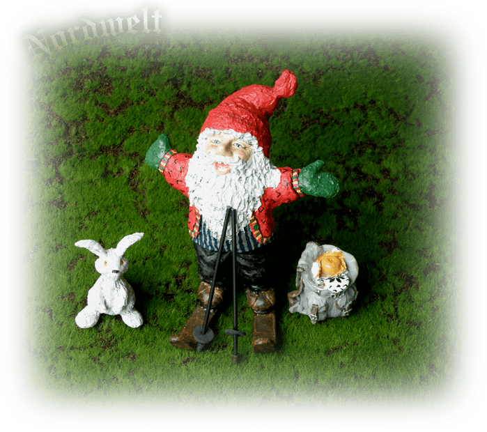 Figur Zwerg Skandinavien Statue nordischer Brauchtum Zwerge Weihnachten