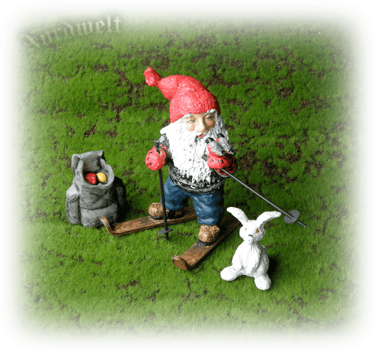 Figur Zwerg Skandinavien Statue nordischer Brauchtum Zwerge Weihnachten