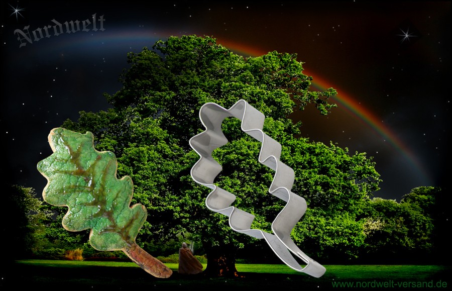 Teigform Eichenblatt Ausstechform Ausstecher Eichen- Blatt Symbolgebäck