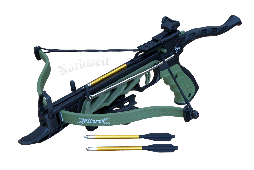 Armbrust Alligator I taktische Armbrsutpistole 80 lbs schwarz / grün