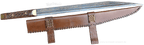 Sax Beagnoth Silber und Gold einlegearbeiten Runen Wikinger Germanen Messer Kurzschwert
