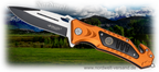 Rettungsmesser Einhandmesser Rescue Messer orange Einhandtaschenmesser