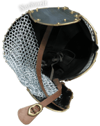  Brillenhelm, Helm der Wikinger und Angelsachsen Wikingerhelm Beowulf mit Wangenklappen