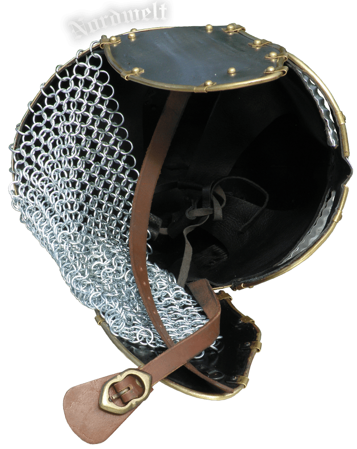  Brillenhelm, Helm der Wikinger und Angelsachsen Wikingerhelm Beowulf mit Wangenklappen