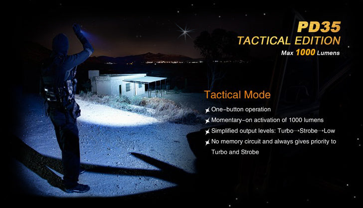 Fenix PD35 Tactical Leistungsstarke LED Taschenlampe
