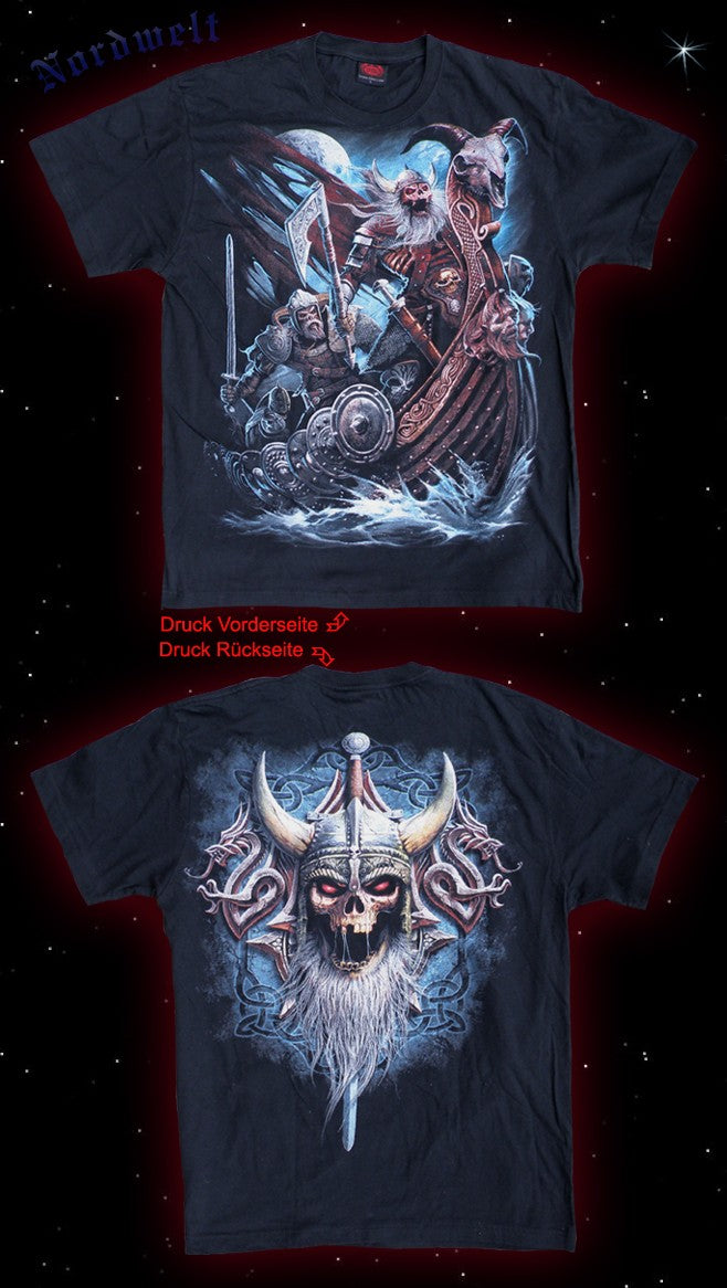 Pagan T-Shirt Berserkers Fahrt nach Walhalla Asatru Wikinger odins Krieger