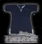 schwarze Tunika Mittelalter Rittertunika, Gothik Tuniken, Burgtheater Theater Pagan  und Black Metal Kleidung