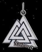 Anhänger Valknot Wodansknoten - 925er Silber