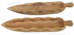 Holzschale Blatt- Form Mittelalter, rustikale Ambiente Schale aus Holz