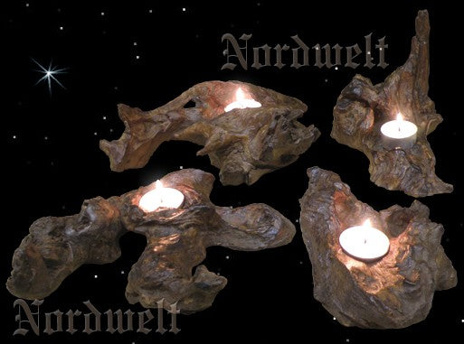Baumwurzel Teelichthalter Kerzenhalter aus Baumwurzeln Unikate