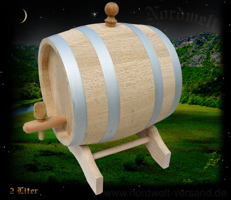 Fass aus Holz Eichenfass Bierkeller Lagerleben Hobbykeller, kleine Holzfässer, Wikinger- Mittelalter- Reenactment, 