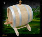 Fass aus Holz Eichenfass Bierkeller Lagerleben Hobbykeller, kleine Holzfässer, Wikinger- Mittelalter- Reenactment, 