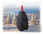 dunkelbrauner Julleuchter Brauchtum zur Julzeit und Sonnenwende