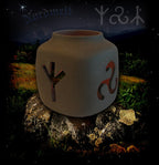 Brauchtumsleuchter mit Triskele Man-Rune Yr-Rune Julleuchter Brauchtumsfeste