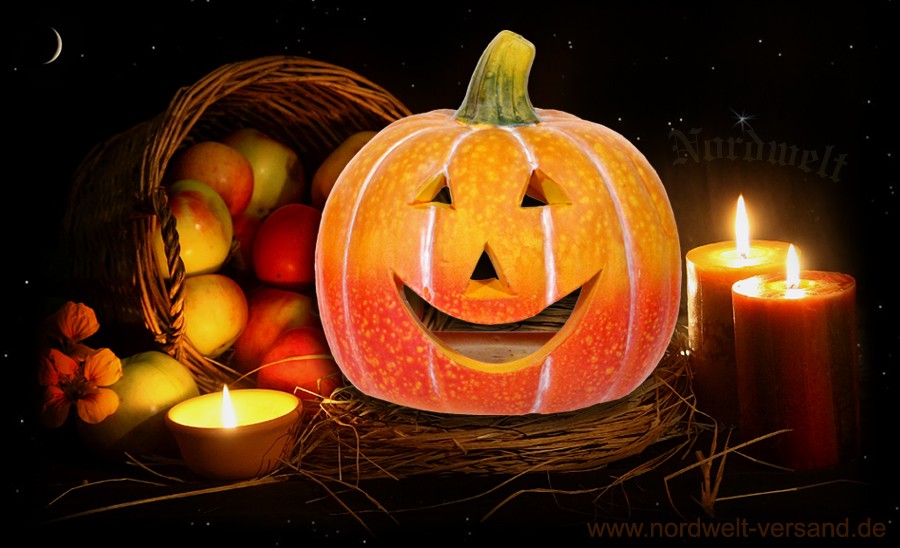 Kürbis Hallooween Kultgegenstände keltisch Druidenfest Druiden Brauchtum heidnische Feier