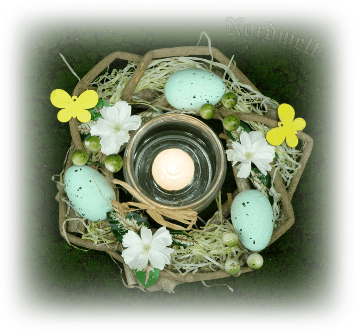 Osterkranz Brauchtum zu Ostern für Göttin Ostara Frühlingsfest