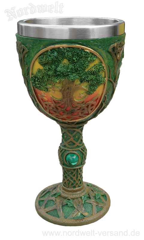 Yggdrasil Kelch, Weltenbaum, Lebensbaum Weltenesche