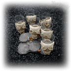 Schnapsglas Totenkopf Polyresin Totenschädel Skull Schnapsbecher Schädel nachempfunden