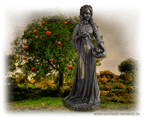 Idunn Göttin der Jugend  Figur Idun Iduna Göttin Bronzefigur Frühlingsgöttin Fruchtbarkeitsgöttin