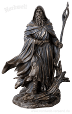 Wodan / Waotan / Odin der Wanderer und Wandler, Figur bronzier, Merlin?