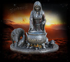 Ceridwen Göttin der Fruchtbarkeit, des Lebens und weise Todesgöttin Figur Statue