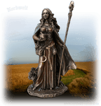 Eir Göttin der Heilung und Gesundheit, bronziert Statue Figur 