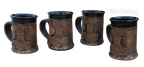 Tassen mit Thors-Hammer Mjönir, Keramik, Metbecher