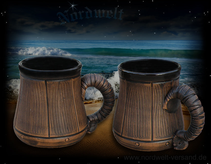kleine mittelalterliche Tasse für Wikinger-Lagerleben