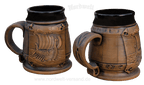 Tasse mit Wikingerschiff Metbecher, Weinbecher oder Kaffeetasse mit Wikingermotiv