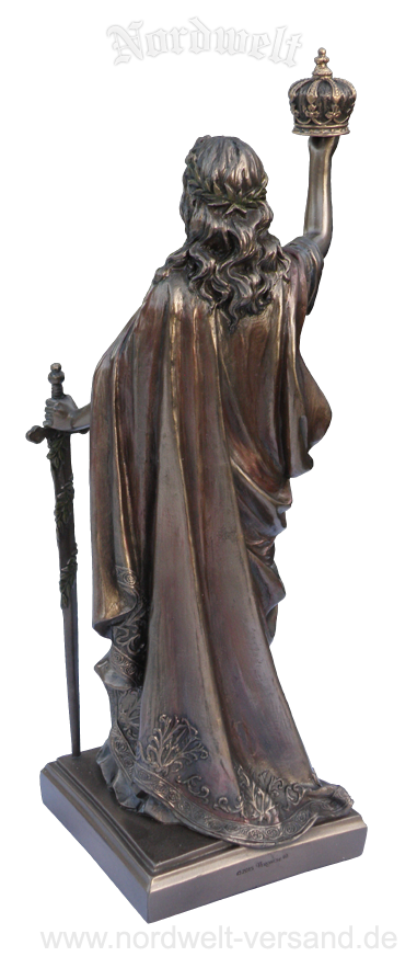 Göttin Germania Figur Statue, bronziert