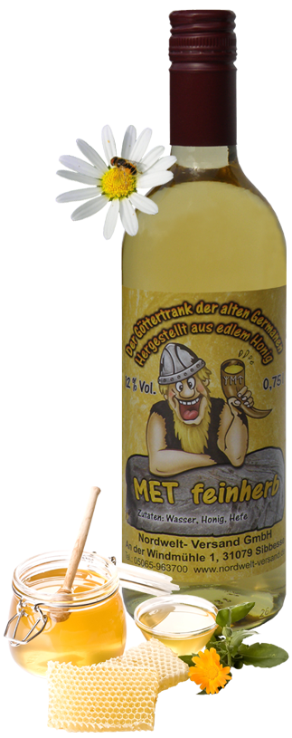 Met Honigwein feinherb Göttertrank der Germanen herb Wein