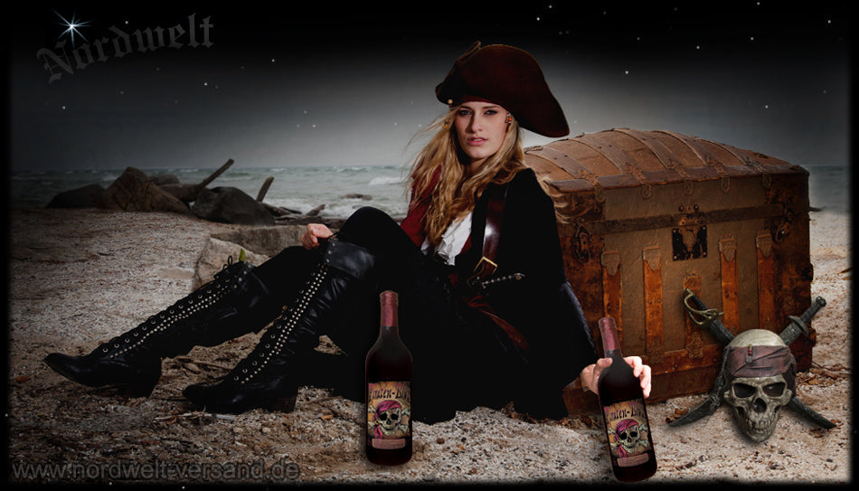 Piratenblut Honigwein Met  Johannisbeerwein  Piraten Getränk Freibeuter Wein