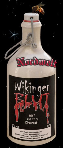 Met Wikingerblut Tonflasche Honigwein fruchtig lieblich