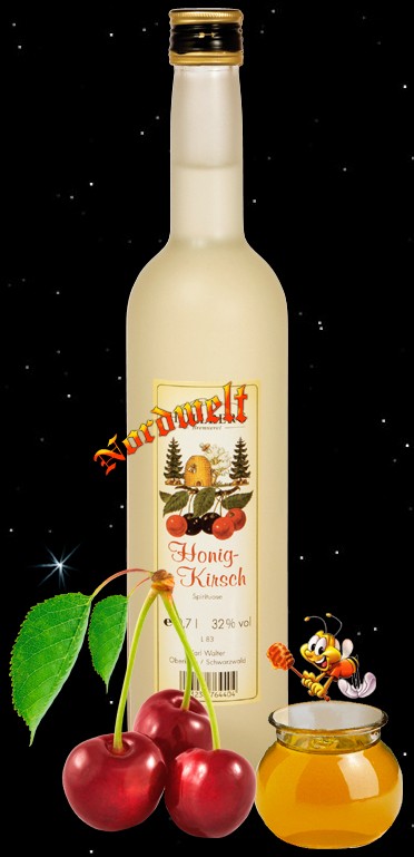 Kirsch Obstbrand mit Honig